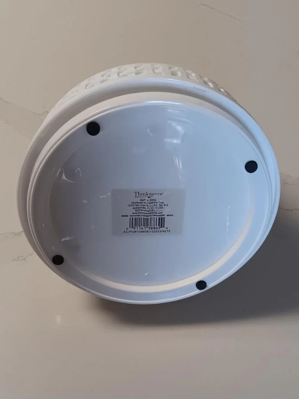 THINKSPACE Rotating Beauty Organizer White NEW